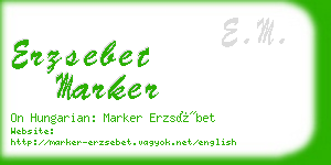 erzsebet marker business card